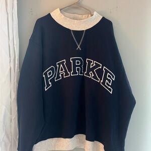 Parke Two Tone Varsity Mockneck